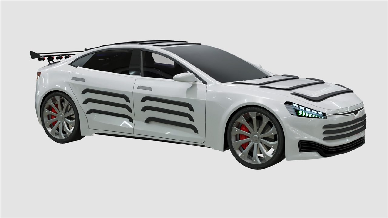 Wind Car concept view